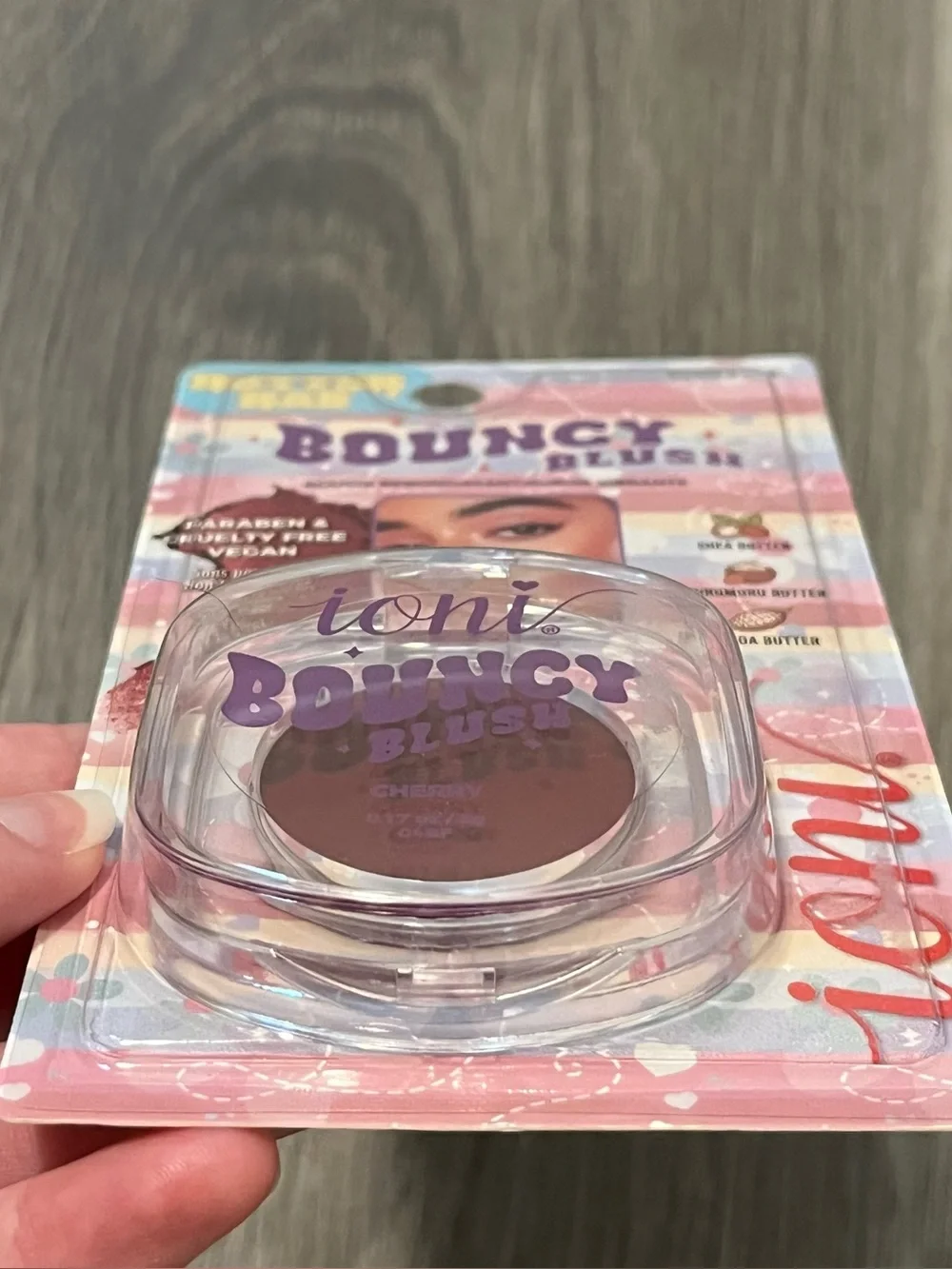 Ioni Bouncy Blush Butter Bae Cherry Cream Blush Vegan Cruelty Free Girly